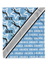 Load image into Gallery viewer, Swim Action Minky Blanket *Multiple Colors* - Elevated Boutique CO
