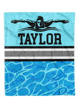 Load image into Gallery viewer, Swim Split Minky Blanket *Multiple Colors* - Elevated Boutique CO
