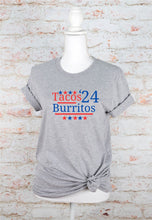 Load image into Gallery viewer, Tacos and Burritos 2024 Graphic Tee | Multiple Colors - Elevated Boutique CO
