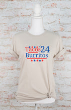 Load image into Gallery viewer, Tacos and Burritos 2024 Graphic Tee | Multiple Colors - Elevated Boutique CO
