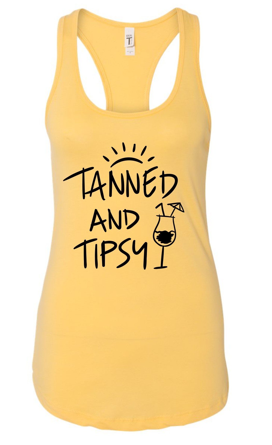 Tanned and Tipsy Racerback Tank | Multiple Colors - Elevated Boutique CO