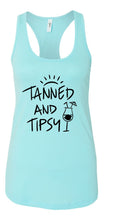 Load image into Gallery viewer, Tanned and Tipsy Racerback Tank | Multiple Colors - Elevated Boutique CO
