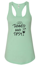 Load image into Gallery viewer, Tanned and Tipsy Racerback Tank | Multiple Colors - Elevated Boutique CO
