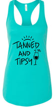 Load image into Gallery viewer, Tanned and Tipsy Racerback Tank | Multiple Colors - Elevated Boutique CO
