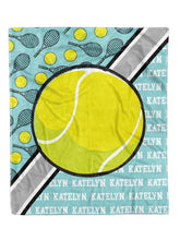 Load image into Gallery viewer, Tennis Action Minky Blanket *Multiple Colors* - Elevated Boutique CO
