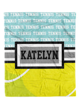 Load image into Gallery viewer, Tennis Zoom Minky Blanket *Multiple Colors* - Elevated Boutique CO
