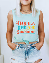 Load image into Gallery viewer, Tequila Lime and Sunshine Muscle Graphic Tank | Multiple Colors - Elevated Boutique CO
