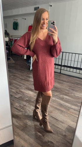 The Daphne Sweater Dress - Elevated Boutique CO