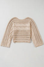 Load image into Gallery viewer, The Erin Chunky Crochet Sweater - Elevated Boutique CO
