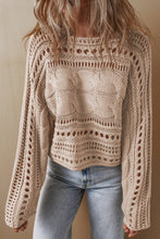 Load image into Gallery viewer, The Erin Chunky Crochet Sweater - Elevated Boutique CO
