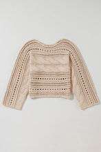 Load image into Gallery viewer, The Erin Chunky Crochet Sweater - Elevated Boutique CO
