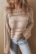 Load image into Gallery viewer, The Erin Chunky Crochet Sweater - Elevated Boutique CO
