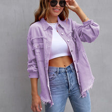 Load image into Gallery viewer, The Jenny Distressed Shacket - Elevated Boutique CO
