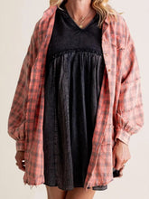 Load image into Gallery viewer, The Randi Raw Hem Oversize Flannel - Elevated Boutique CO
