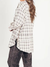 Load image into Gallery viewer, The Randi Raw Hem Oversize Flannel - Elevated Boutique CO
