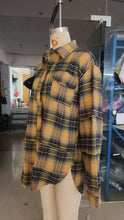 Load image into Gallery viewer, The Randi Raw Hem Oversize Flannel - Elevated Boutique CO
