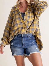 Load image into Gallery viewer, The Randi Raw Hem Oversize Flannel - Elevated Boutique CO
