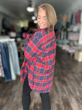 Load image into Gallery viewer, The Randi Raw Hem Oversize Flannel - Elevated Boutique CO
