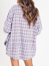 Load image into Gallery viewer, The Randi Raw Hem Oversize Flannel - Elevated Boutique CO
