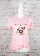 Load image into Gallery viewer, This is my 2nd Rodeo Cowboy Racoon Graphic Tee | Multiple Colors - Elevated Boutique CO
