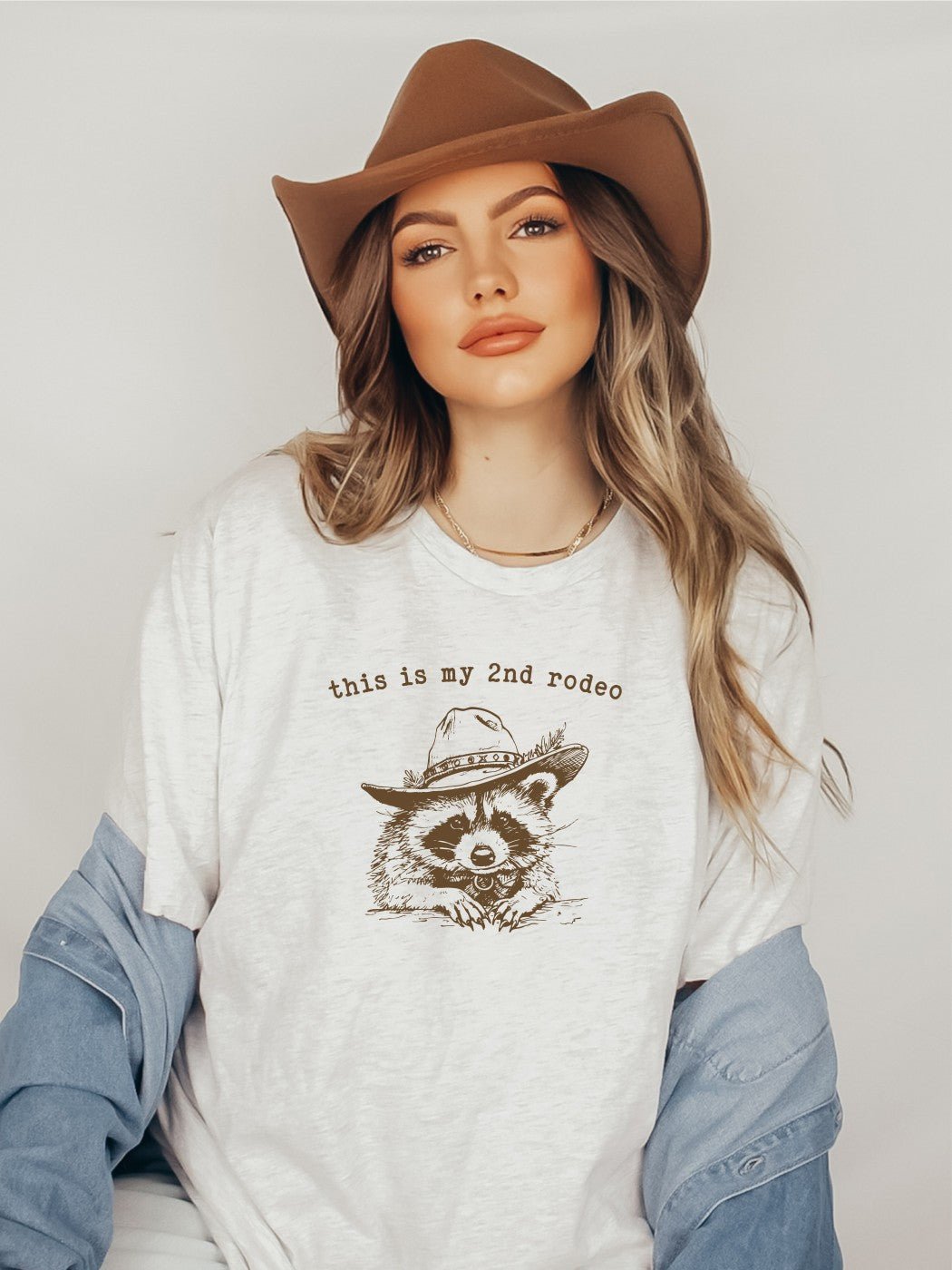 This is my 2nd Rodeo Cowboy Racoon Graphic Tee | Multiple Colors - Elevated Boutique CO