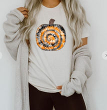 Load image into Gallery viewer, Tie Dye Pumpkin Graphic Tee - Elevated Boutique CO
