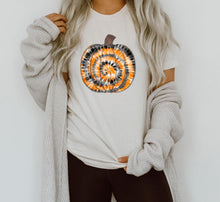 Load image into Gallery viewer, Tie Dye Pumpkin Graphic Tee - Elevated Boutique CO
