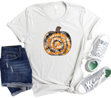 Load image into Gallery viewer, Tie Dye Pumpkin Graphic Tee - Elevated Boutique CO
