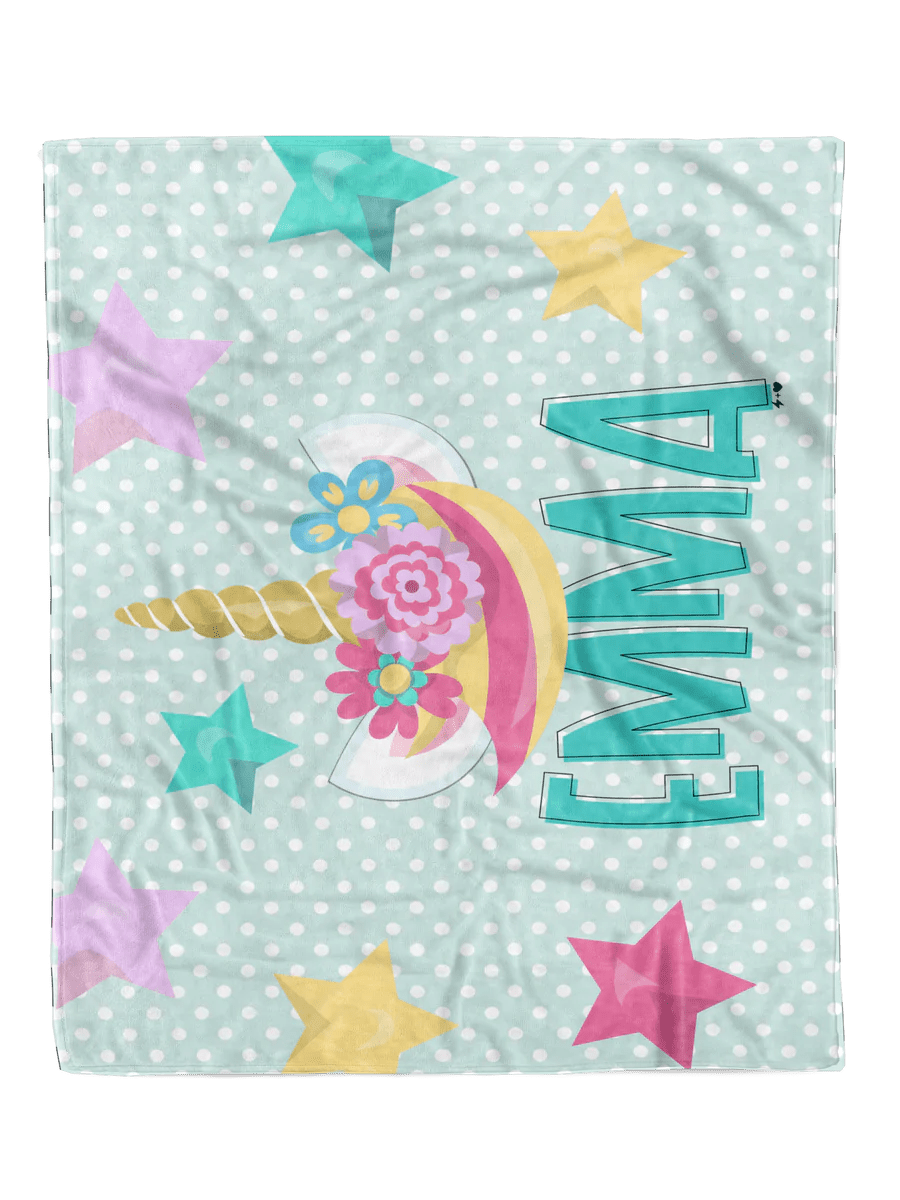 Unicorn Custom Minky Blanket - Elevated Boutique CO