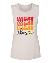 Load image into Gallery viewer, Vacay Vibes Muscle Graphic Tank | Multiple Colors - Elevated Boutique CO
