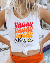 Load image into Gallery viewer, Vacay Vibes Muscle Graphic Tank | Multiple Colors - Elevated Boutique CO
