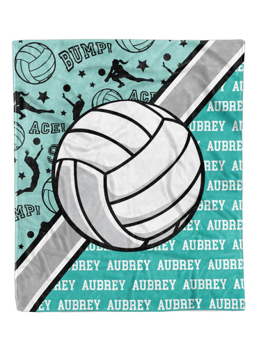 Volleyball Action Minky Blanket *Multiple Colors* - Elevated Boutique CO