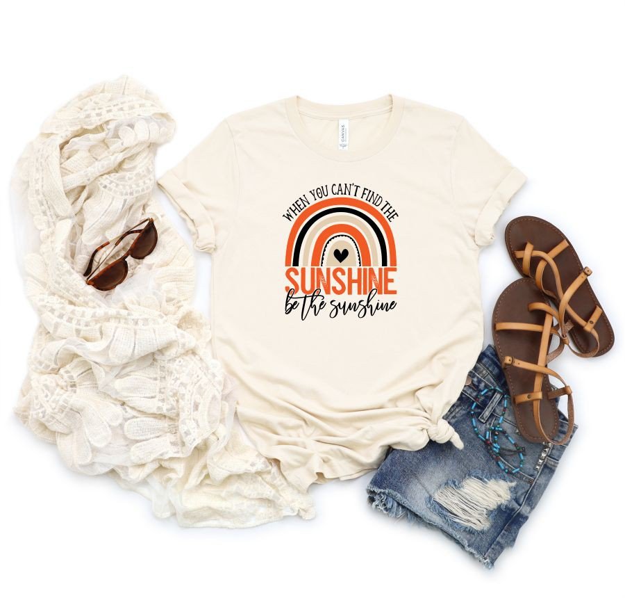 When you can't find the Sunshine, Be the Sunshine Graphic Tee | Multiple Colors - Elevated Boutique CO