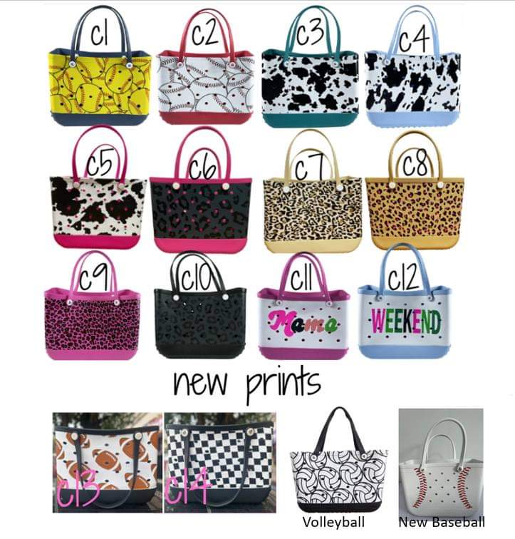 XL Eva Totes | Printed Designs - In Stock/ Ready to Ship - Elevated Boutique CO