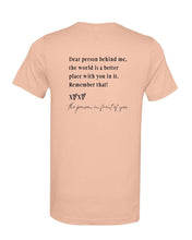 Load image into Gallery viewer, You Matter | Dear Person Behind Me Graphic Tee | Multiple Colors - Elevated Boutique CO
